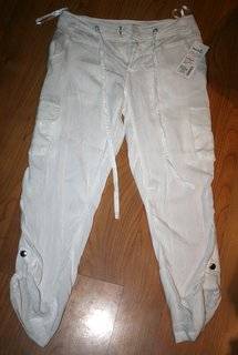 Kelso-White Rollup Cropped Pants Size 8